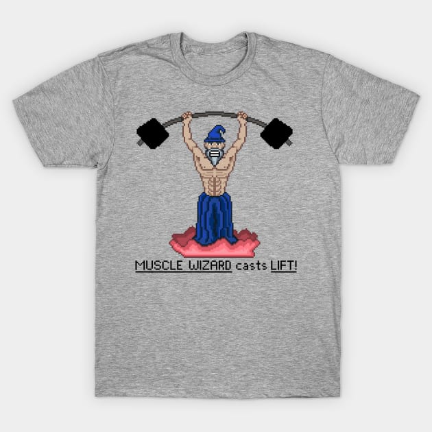 Muscle Wizard T-Shirt by RoyKillington